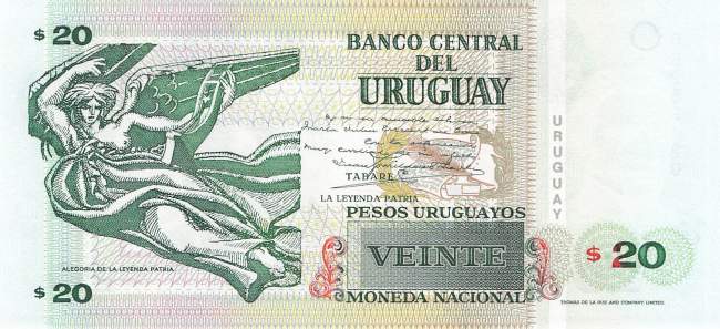 Uruguay 20 Pesos p83 2000